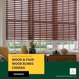Wood and Faux Wood Blinds Canada